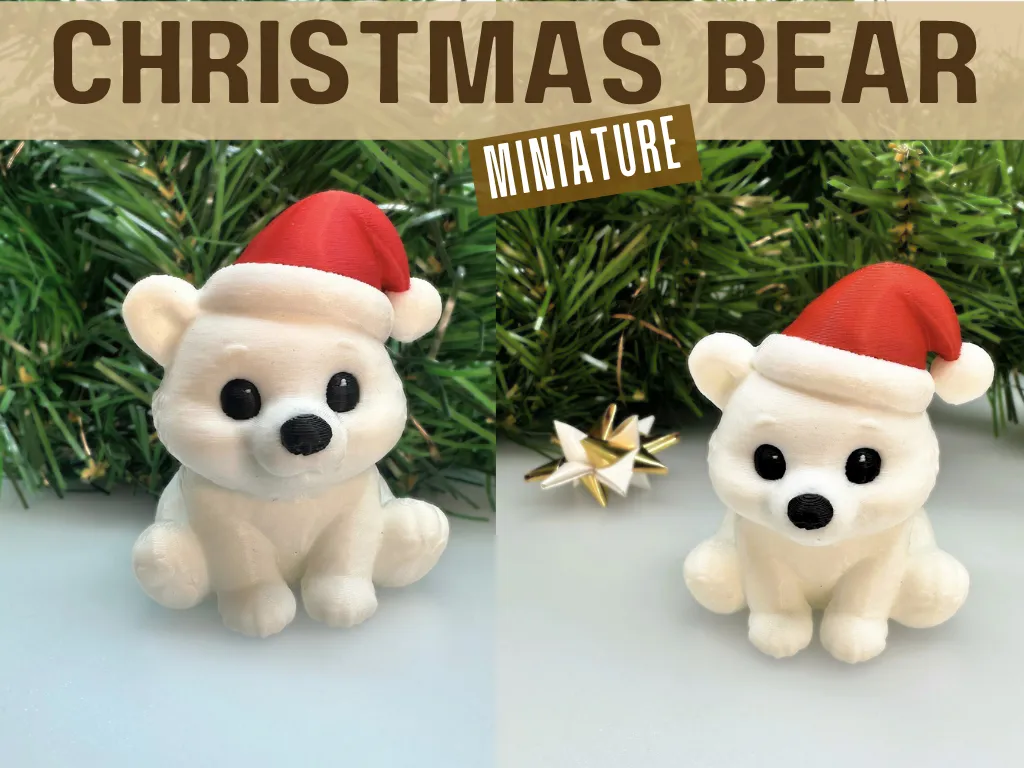 Miniature Christmas Bear