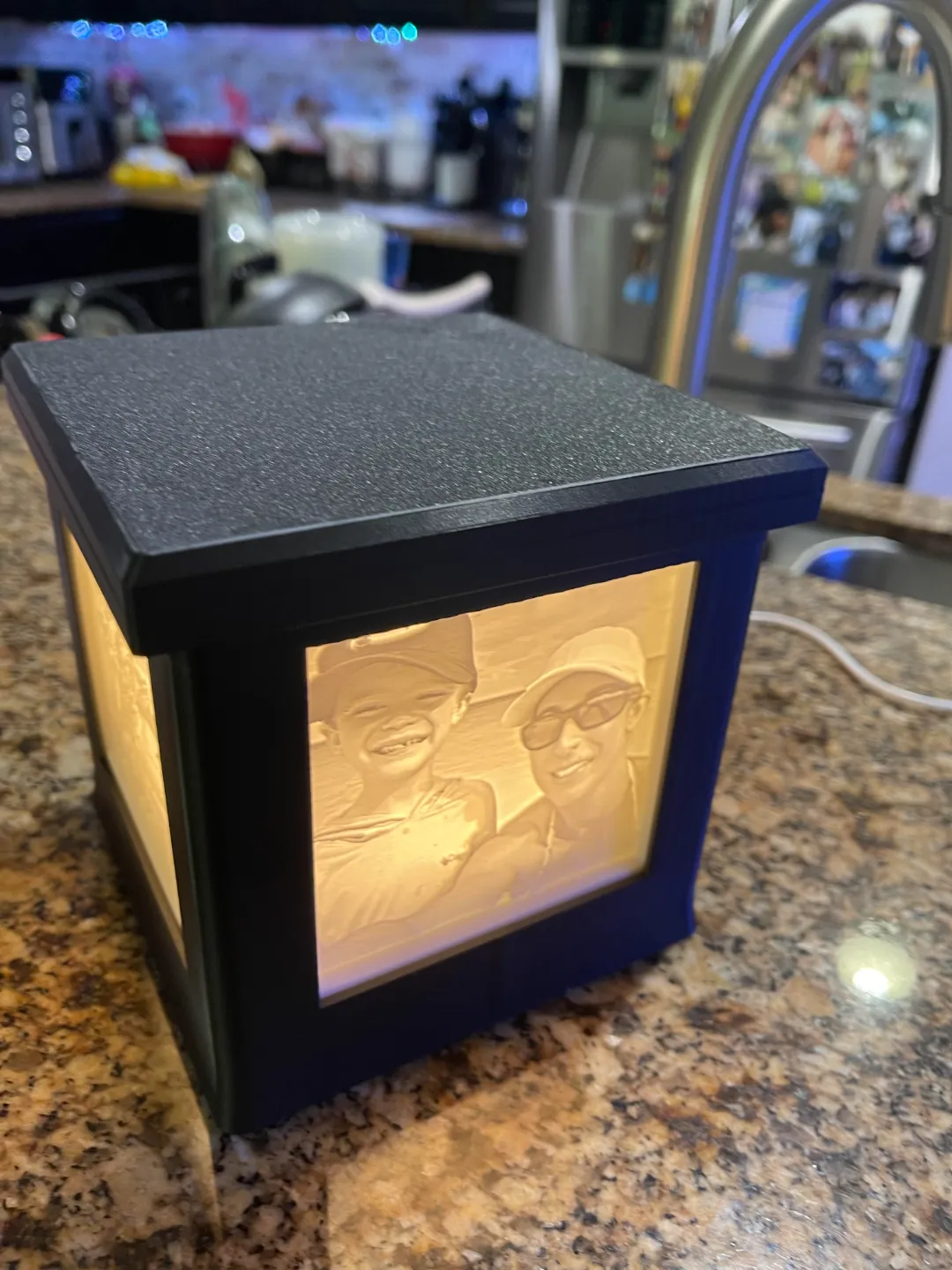 Night Light Lithophane Box., photo 3 of 4 - Night Light Lithophane Box. Home Decor Items