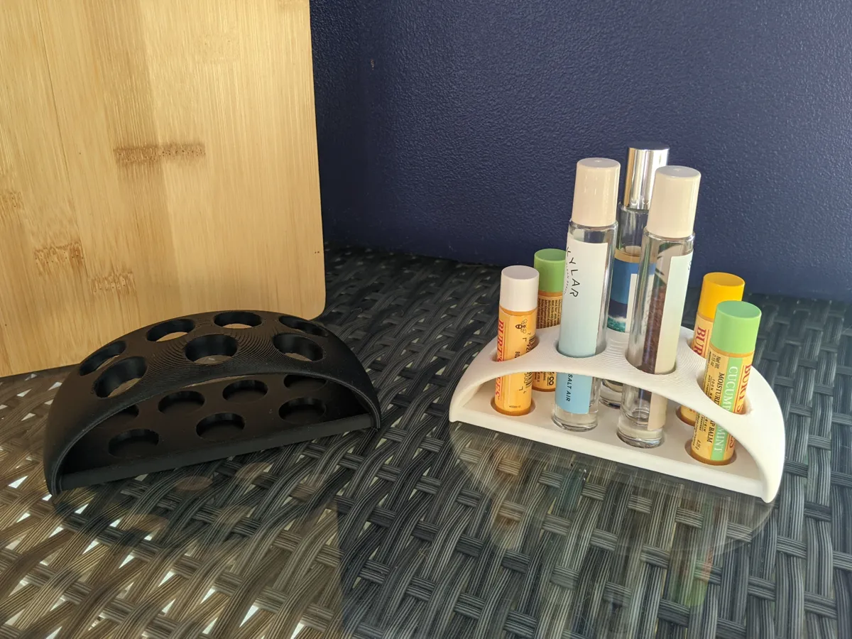 Curved Rollerball Perfume & Chapstick Stand, photo 3 of 4 - Curved Rollerball Perfume & Chapstick Stand Bath & Personal Care