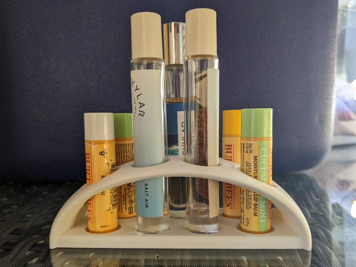 Curved Rollerball Perfume & Chapstick Stand, photo 4 of 4 - Curved Rollerball Perfume & Chapstick Stand Bath & Personal Care