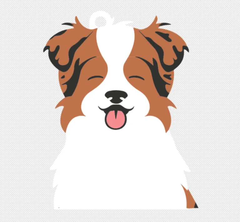Keychain Australian Shepherd Red Merle 4 color - Photo Keychains, in stock in India