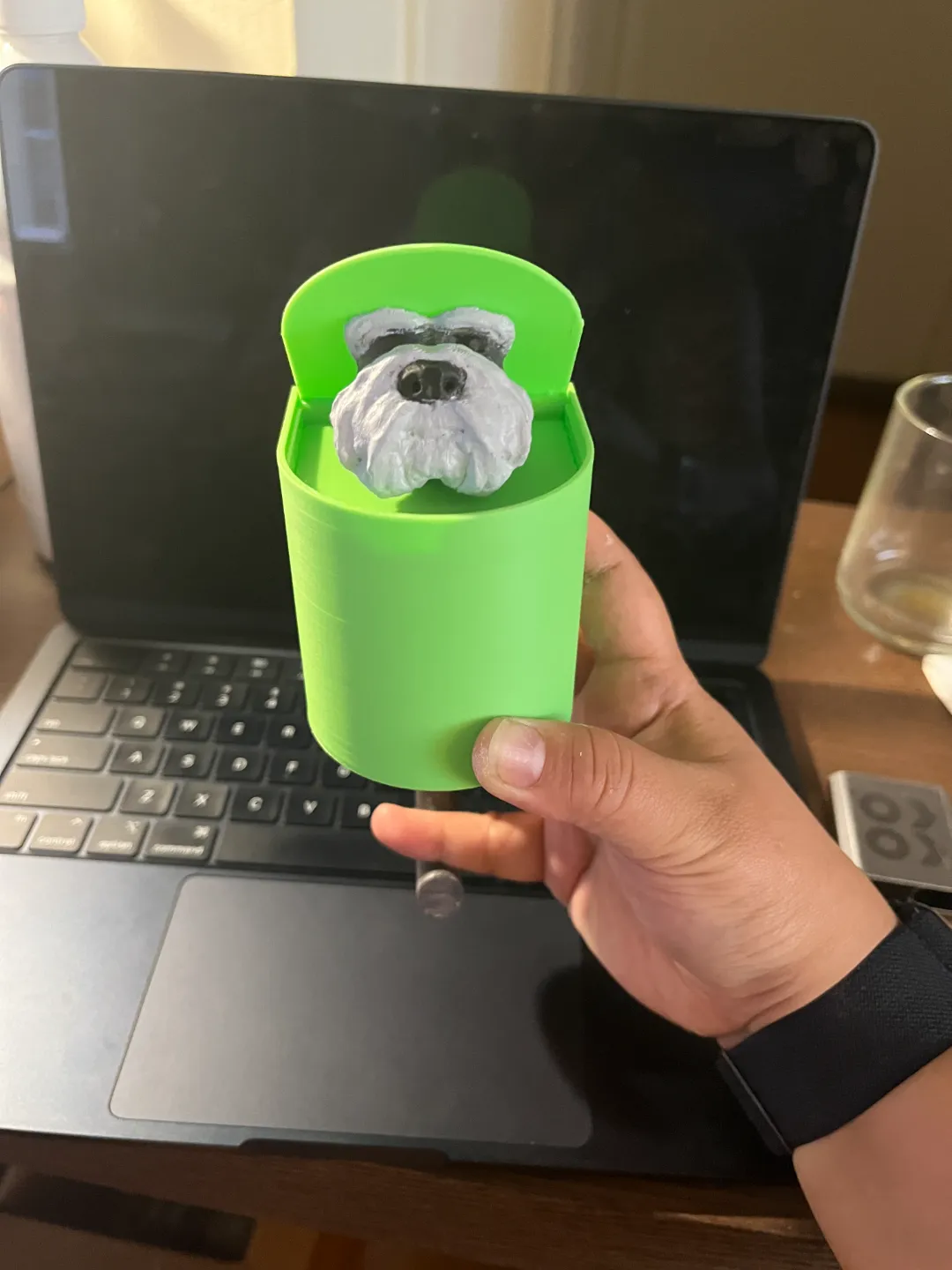 Schnauzer Pop up Key hanger, photo 2 of 2 - Schnauzer Pop up Key hanger Storage & Organisation