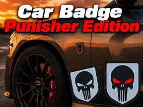 Punisher Car Badge Emblem - Coin & Badges, in stock in India