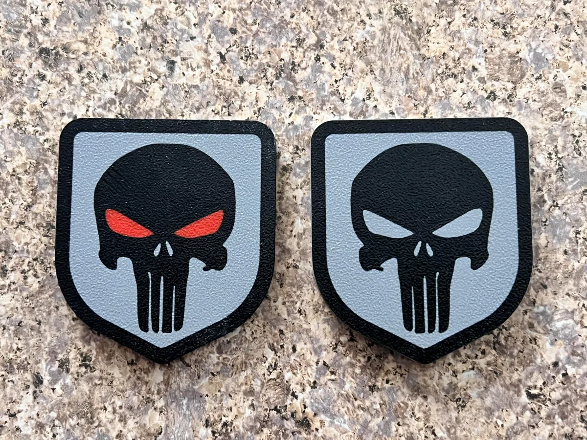 Punisher Car Badge Emblem, photo 2 of 3 - Punisher Car Badge Emblem Art