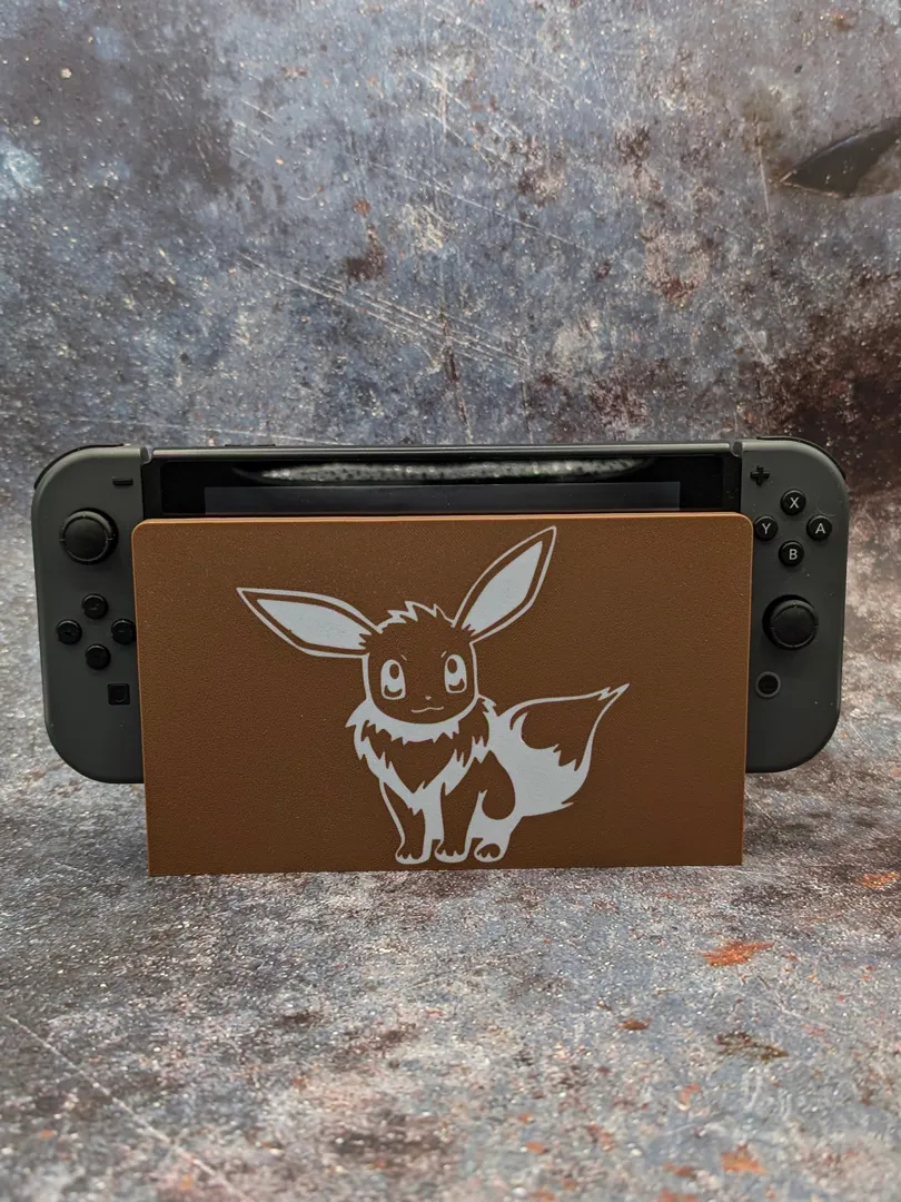 Nintendo Switch Dock Cover Eevee/Evoli v1, photo 3 of 3 - Nintendo Switch Dock Cover Eevee/Evoli v1 Gaming Accessories