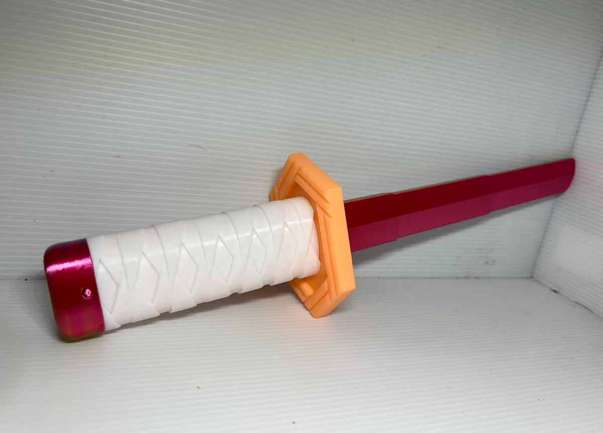 Tomioka Giyuu Samurai Sword mini, photo 4 of 4 - Tomioka Giyuu Samurai Sword mini Props & Cosplays