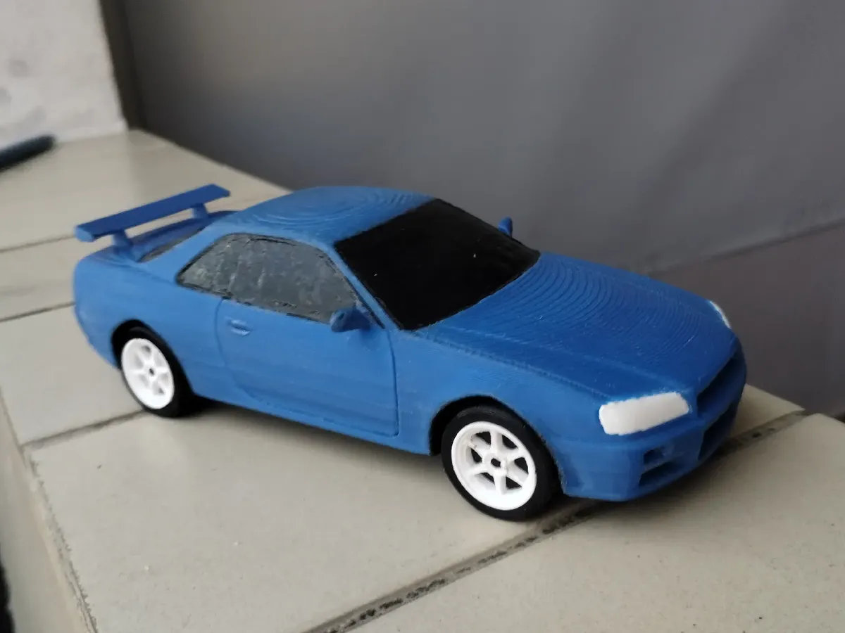 Nissan Skyline GTR R34 Kit Card, photo 2 of 4 - Nissan Skyline GTR R34 Kit Card Models, RC & Drones
