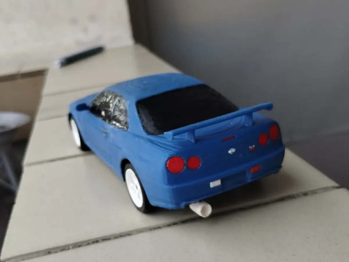 Nissan Skyline GTR R34 Kit Card, photo 3 of 4 - Nissan Skyline GTR R34 Kit Card Models, RC & Drones
