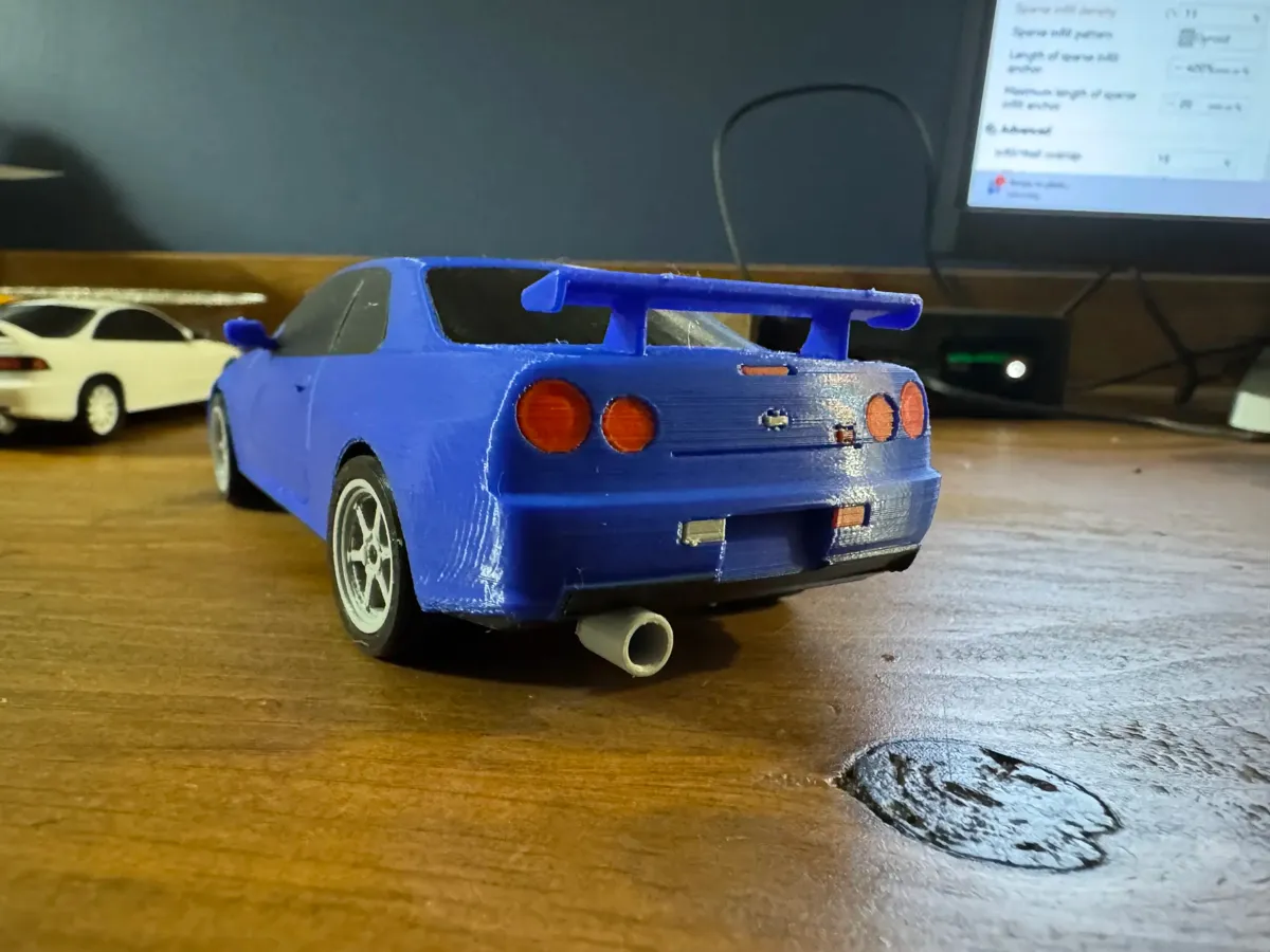 Nissan Skyline GTR R34 Kit Card, photo 4 of 4 - Nissan Skyline GTR R34 Kit Card Models, RC & Drones