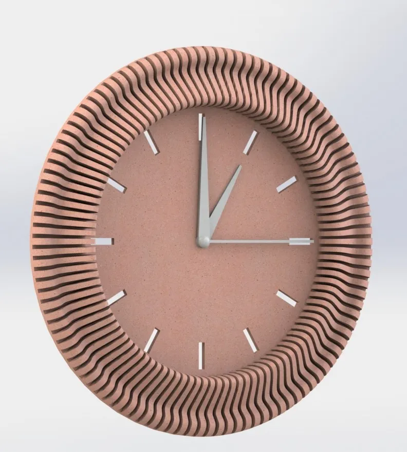 Parametric Wall Clock, photo 3 of 3 - Parametric Wall Clock Household