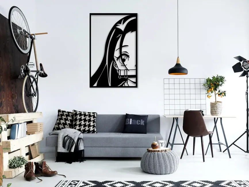 Demon Slayer Tanjiro and Nezuko Kamado 2d wall art - 2D Art, in stock in India