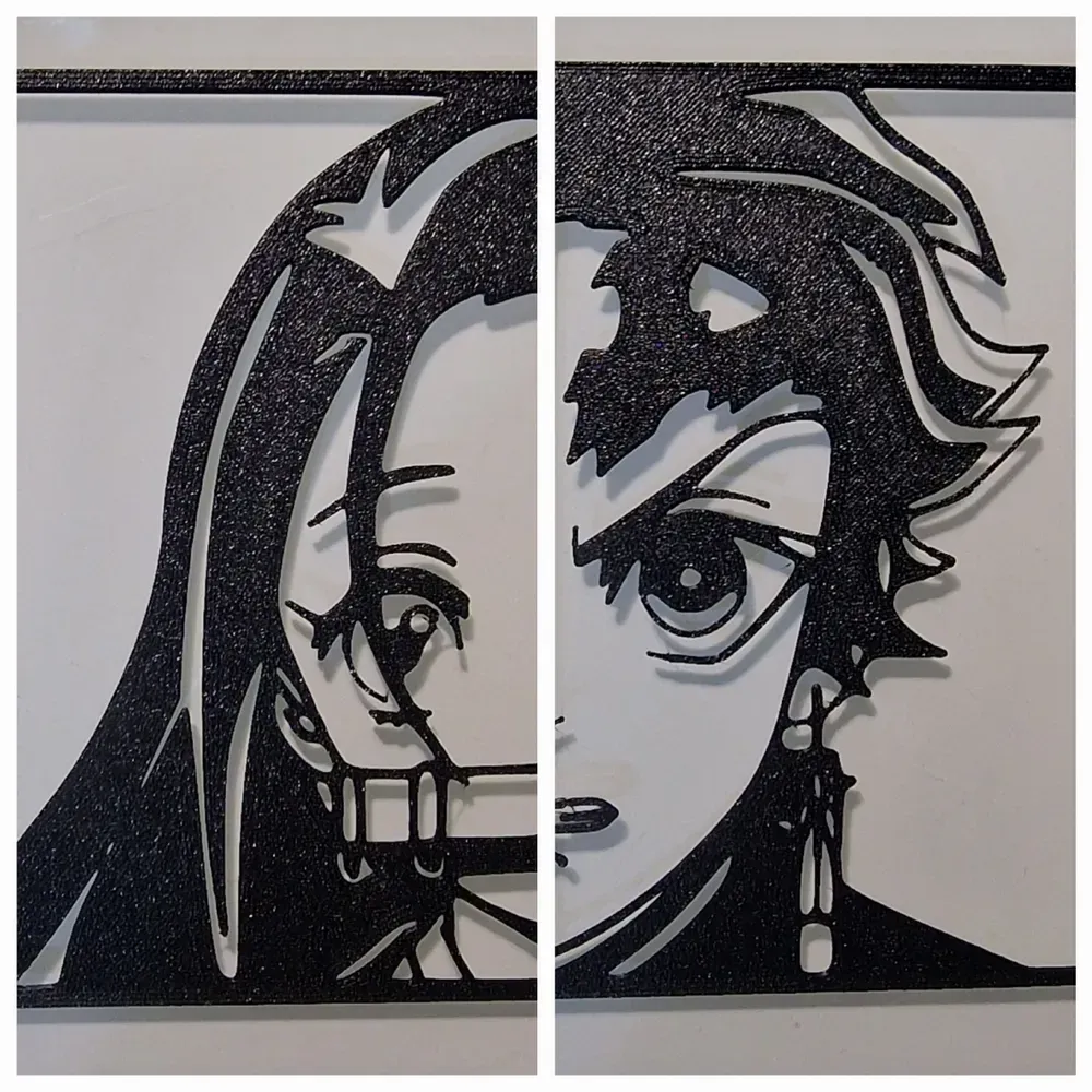 Demon Slayer Tanjiro and Nezuko Kamado 2d wall art, photo 3 of 3 - Demon Slayer Tanjiro and Nezuko Kamado 2d wall art Art