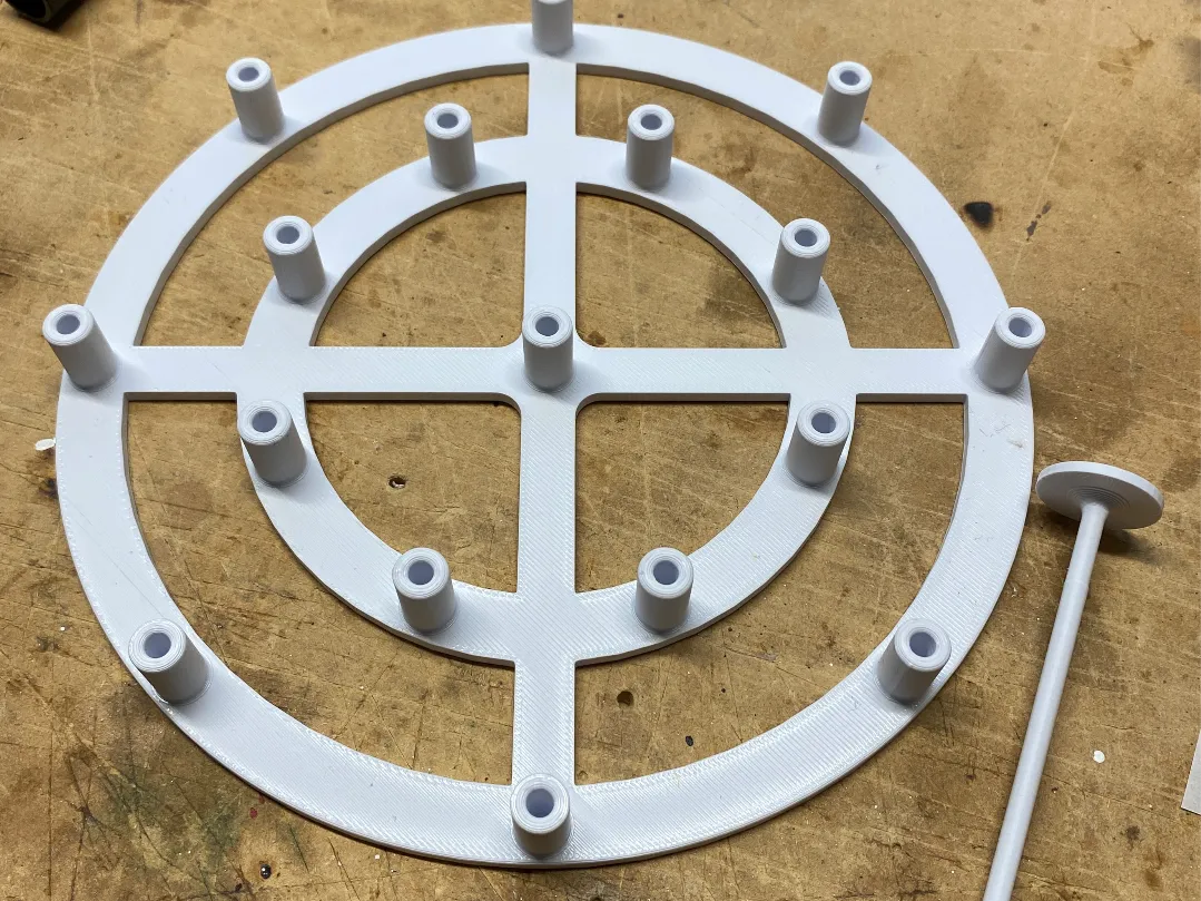 Circular Painting Sticks and Rack for Miniatures - Framed & Colour Wall Art, in stock