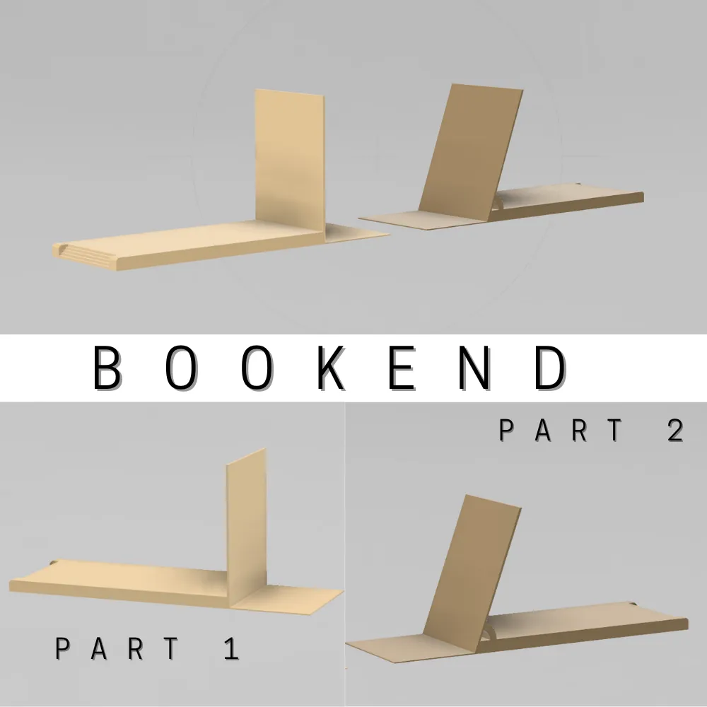 The Balance of Power: Customizable 3D Bookend, photo 2 of 4 - The Balance of Power: Customizable 3D Bookend Desk & Office