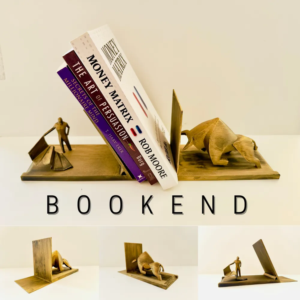 The Balance of Power: Customizable 3D Bookend, photo 3 of 4 - The Balance of Power: Customizable 3D Bookend Desk & Office