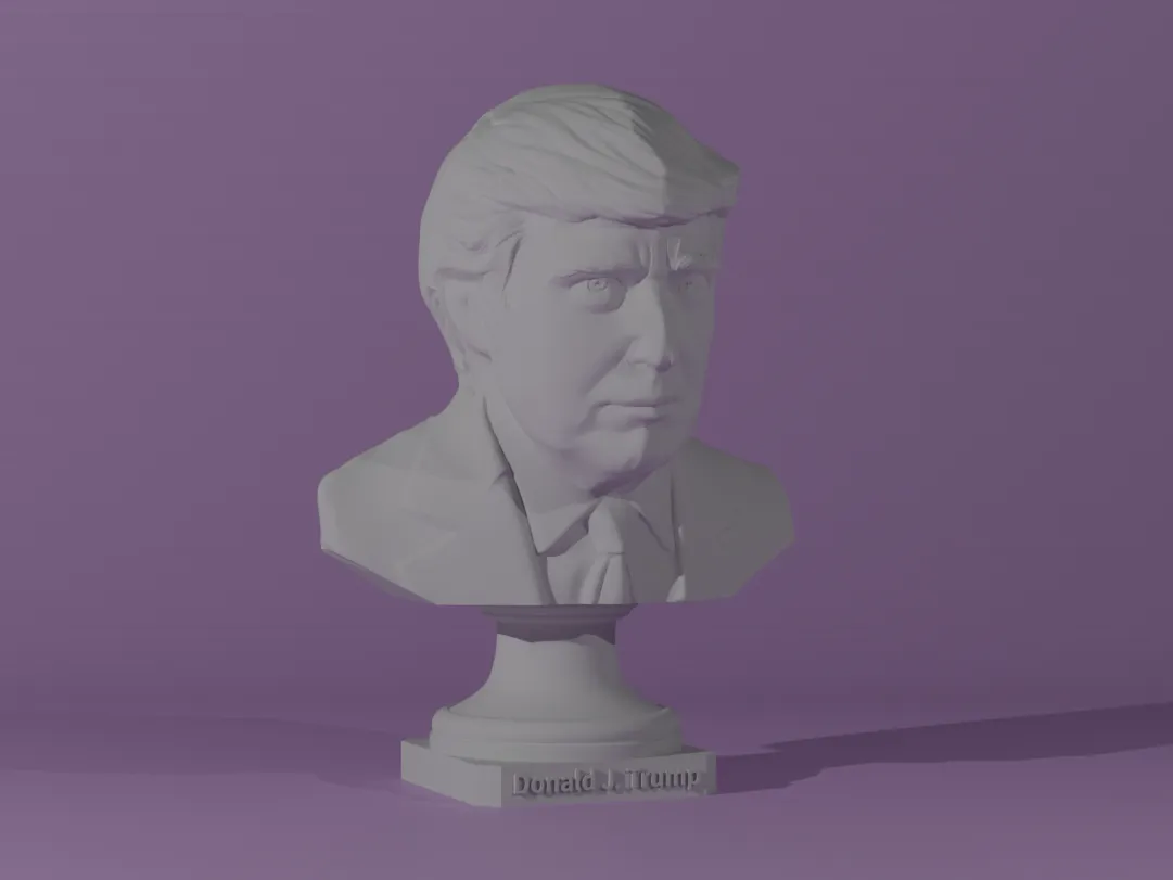 (RESIZED!) Donald J. Trump bust (decoration size) - Character Busts, in stock