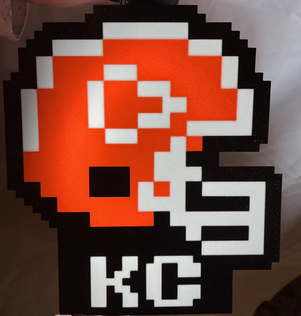 Kansas City Chiefs Tecmo Super Bowl Light Box, photo 2 of 3 - Kansas City Chiefs Tecmo Super Bowl Light Box Art