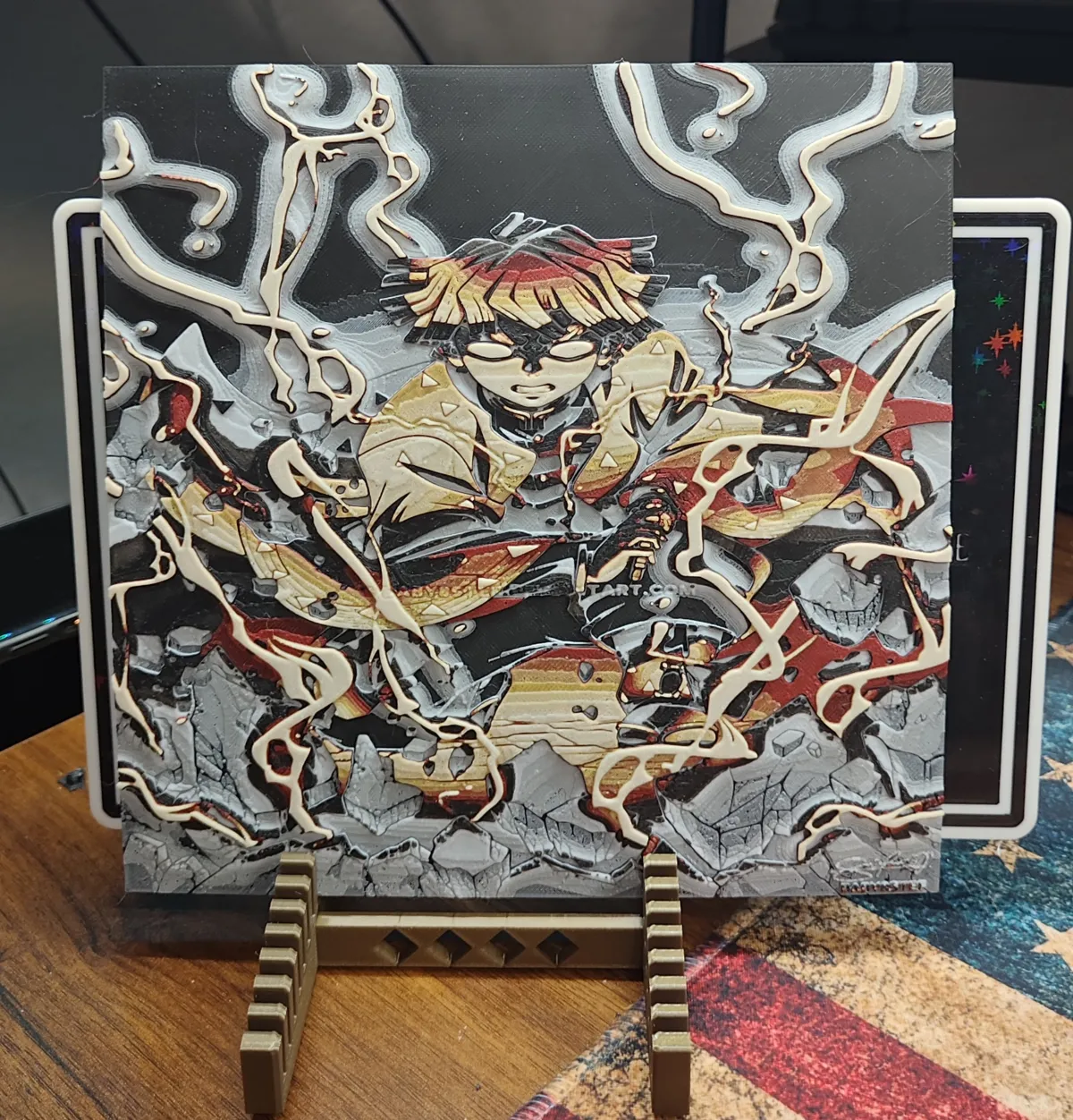 Zenitsu Agatsuma lightning hueforge demon slayer, photo 2 of 2 - Zenitsu Agatsuma lightning hueforge demon slayer Generative Art