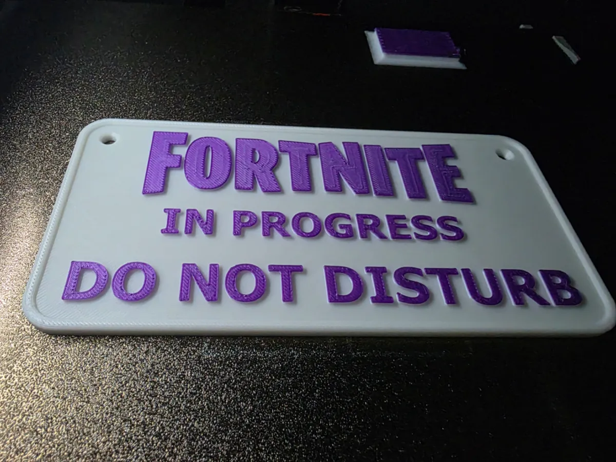 Fortnite door sign
