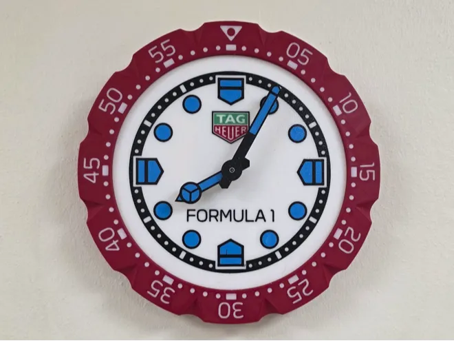 Formula 1 Tag Heuer wall clock