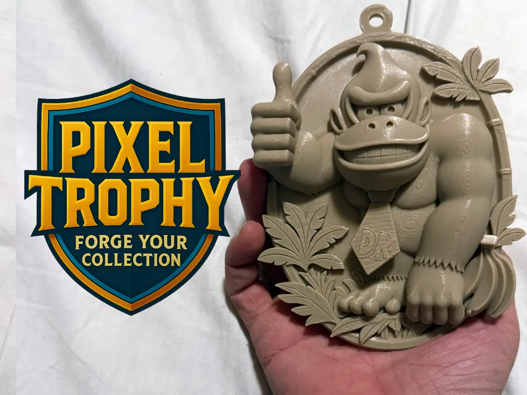Donkey Kong Pixel Trophy