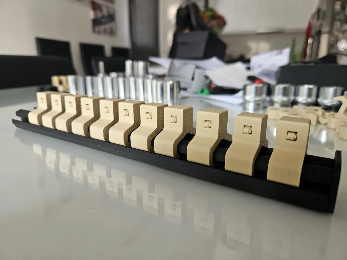 Modular Ratchet Socket Organizer Rack, Mountable, photo 4 of 4 - Modular Ratchet Socket Organizer Rack, Mountable Tools & Workshop