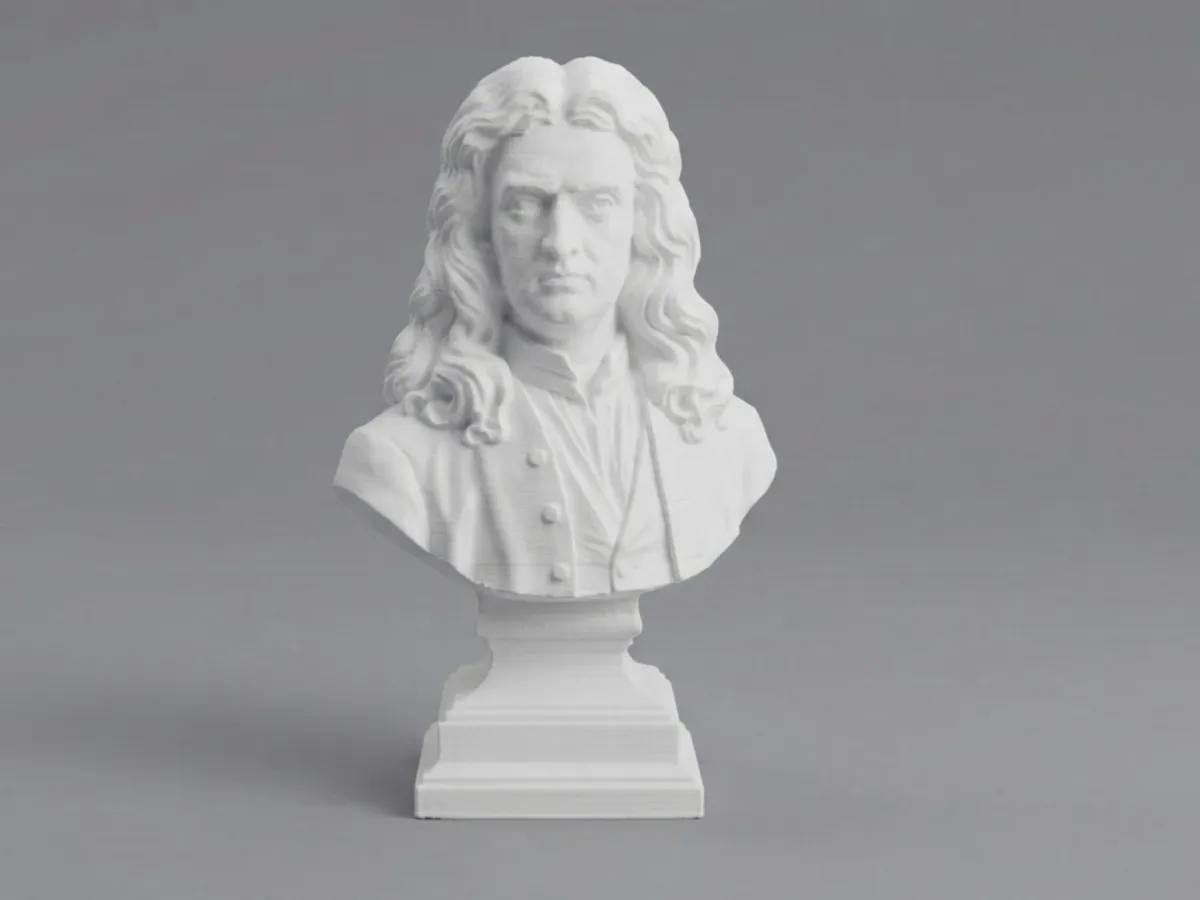 Isaac Newton Bust, Science Sculpture