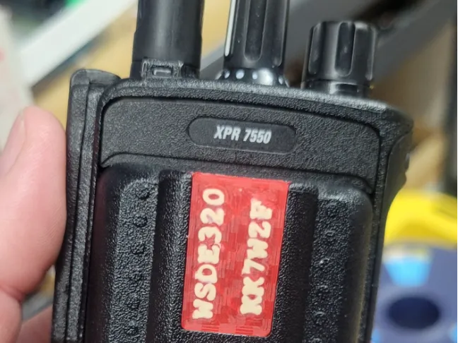 Moto 7550 Nameplate