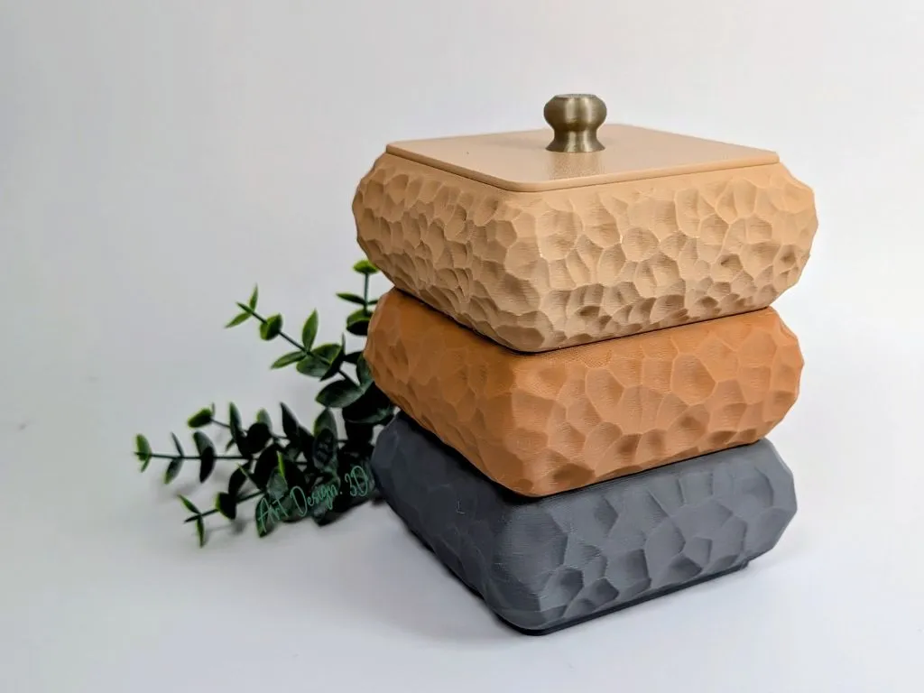 Voronoi Square Box - Stackable