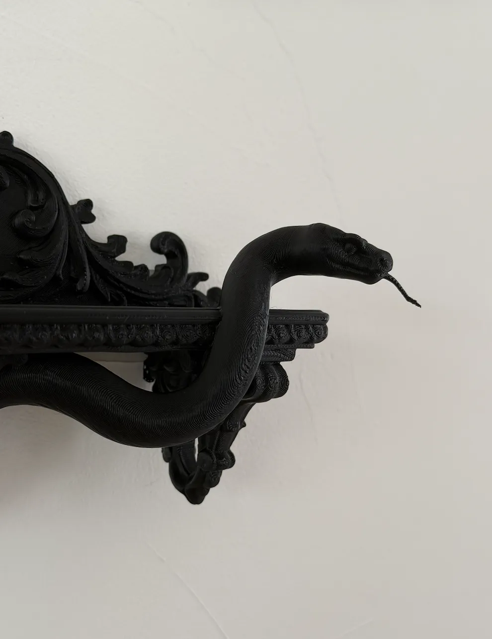 Gothic Snake Wall Shelf, Baroque Serpent Decor, photo 3 of 3 - Gothic Snake Wall Shelf, Baroque Serpent Decor Storage & Organisation