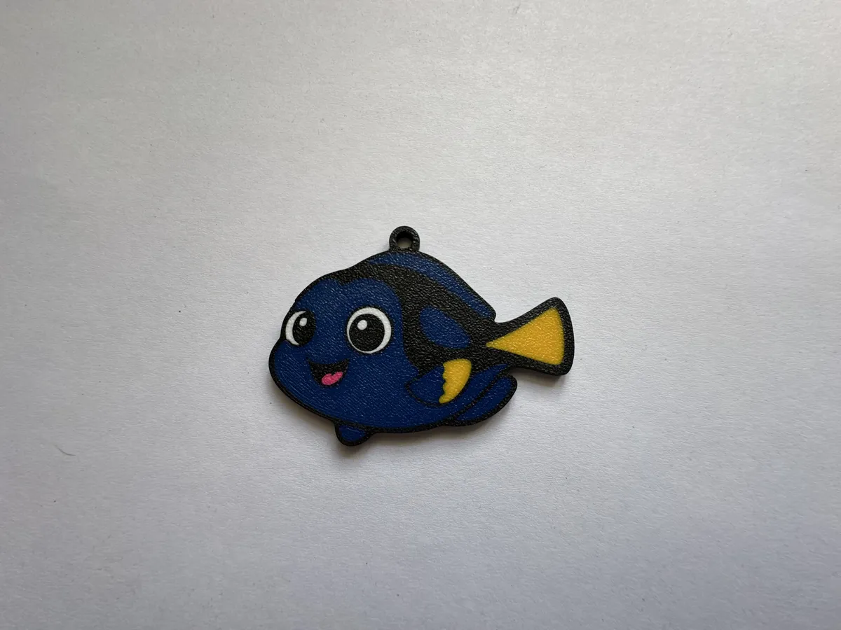 Cute Blue Surgeonfish Ornament, photo 2 of 2 - Cute Blue Surgeonfish Ornament Art