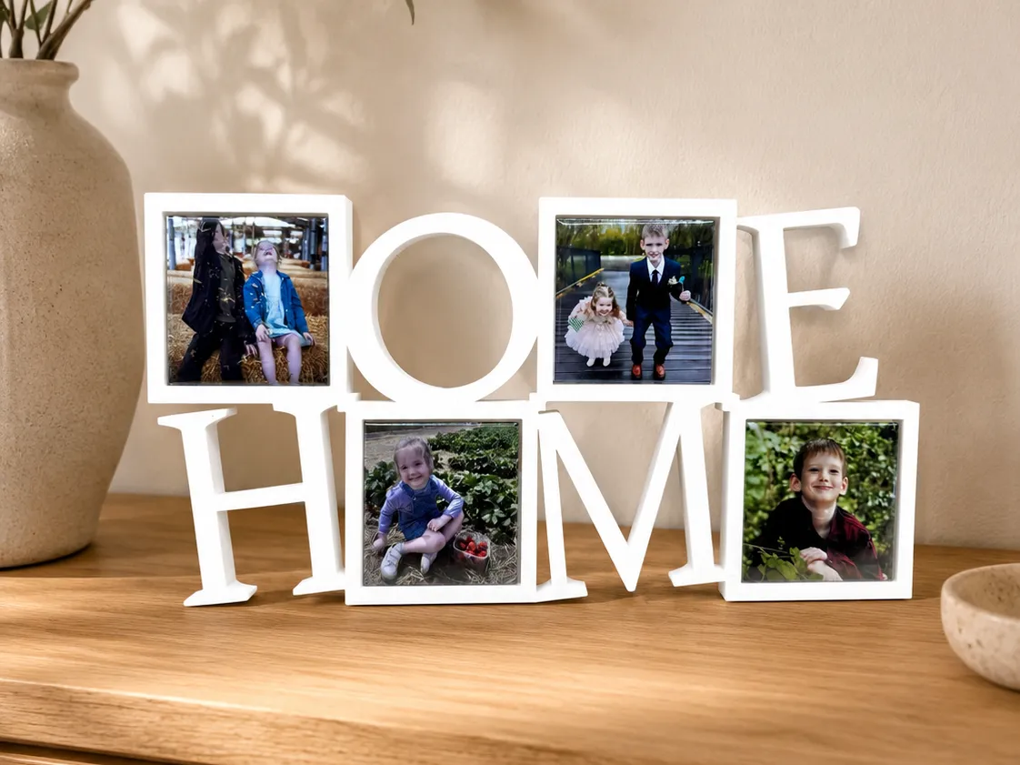 2x2 Word Photo Magnet Frames - HOME - Multi-photo & Collage Frames, in stock