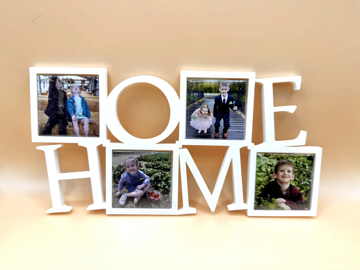 2x2 Word Photo Magnet Frames - HOME, photo 2 of 2 - 2x2 Word Photo Magnet Frames - HOME Home Decor Items
