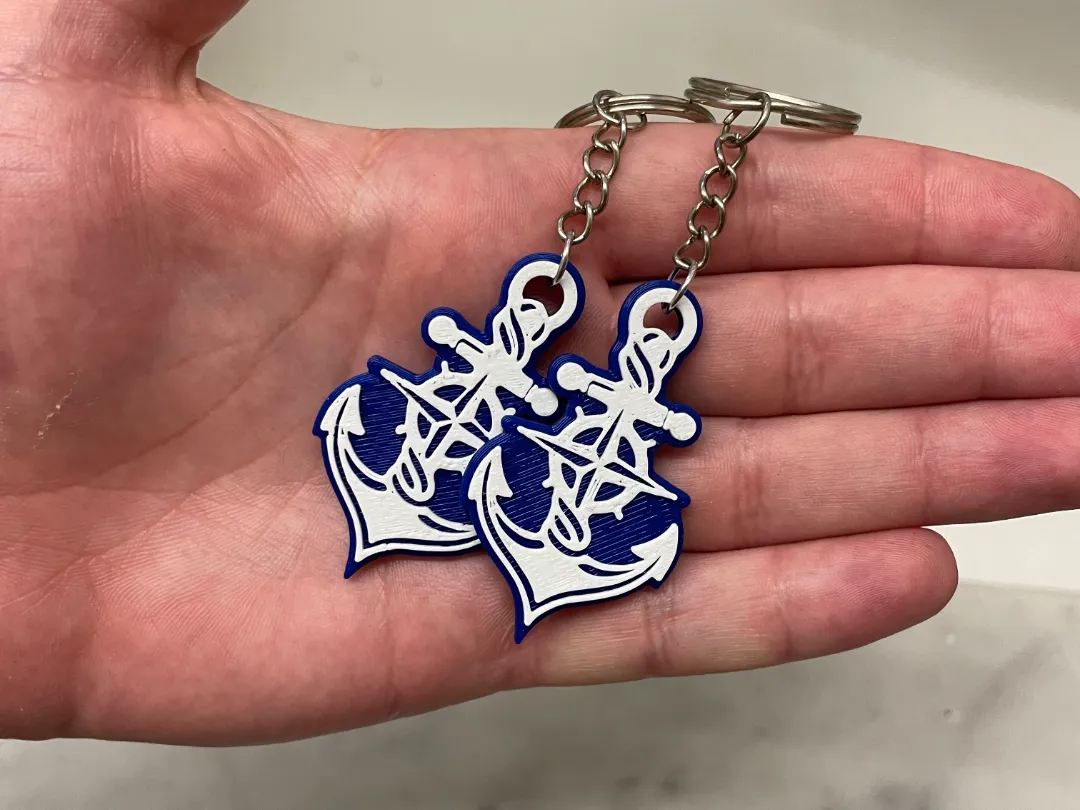 Anchor keychain NFC