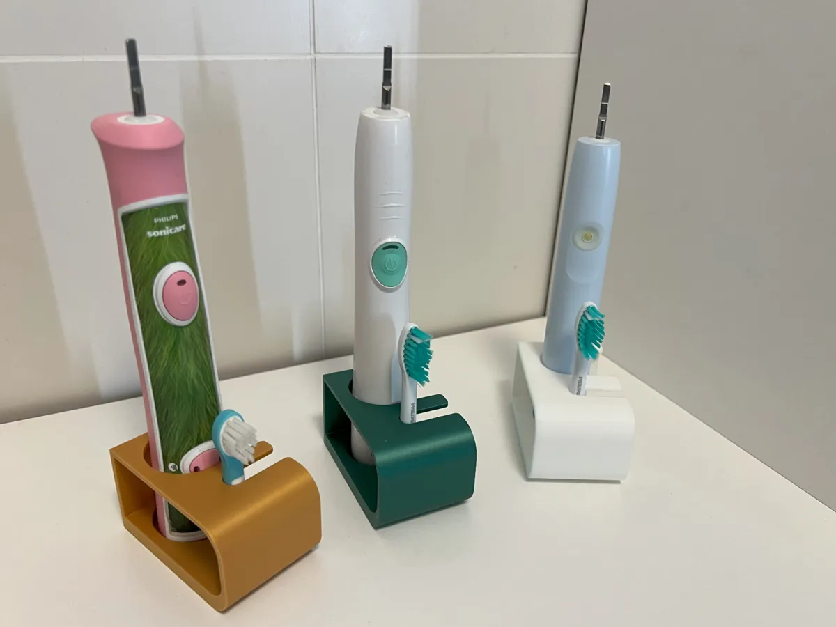 Electric toothbrush holder/stands in three sizes
