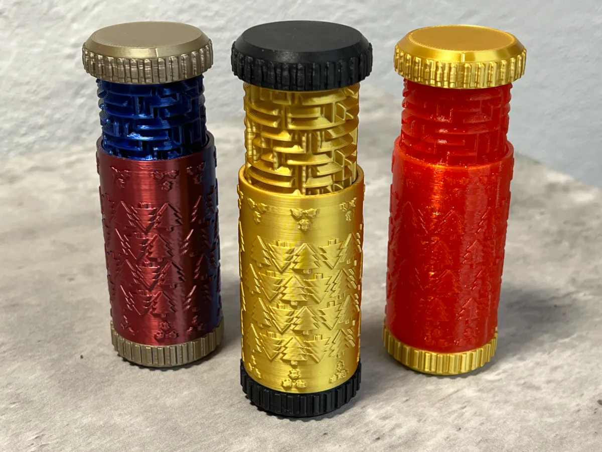 Christmas Maze Puzzle Box