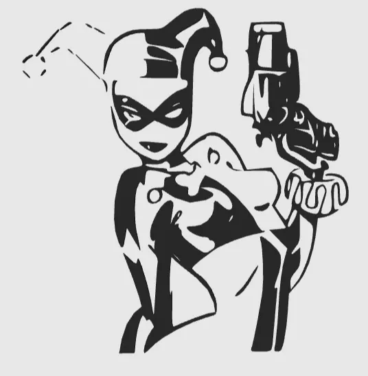 HarleyQuinn Wall ART - Superhero Wall Art, in stock in India