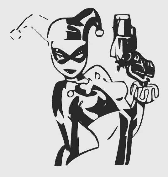 HarleyQuinn Wall ART, photo 2 of 2 - HarleyQuinn Wall ART Home Decor Items