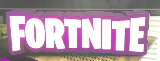 Fortnite Logo LED Lightbox, photo 2 of 3 - Fortnite Logo LED Lightbox Household