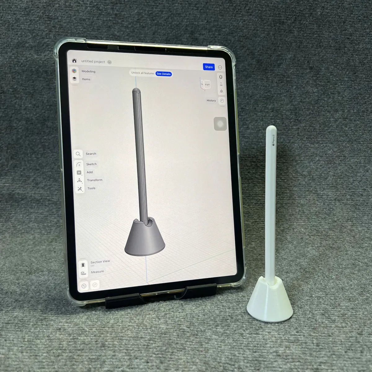 Apple Pencil Stand - Holder, photo 2 of 4 - Apple Pencil Stand - Holder Household