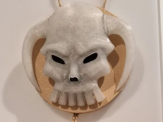 Ace hat skull pendant necklace (One Piece)