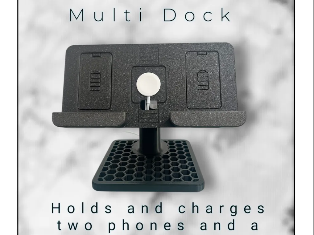 Multi Dock Dual Phone and Watch Stand