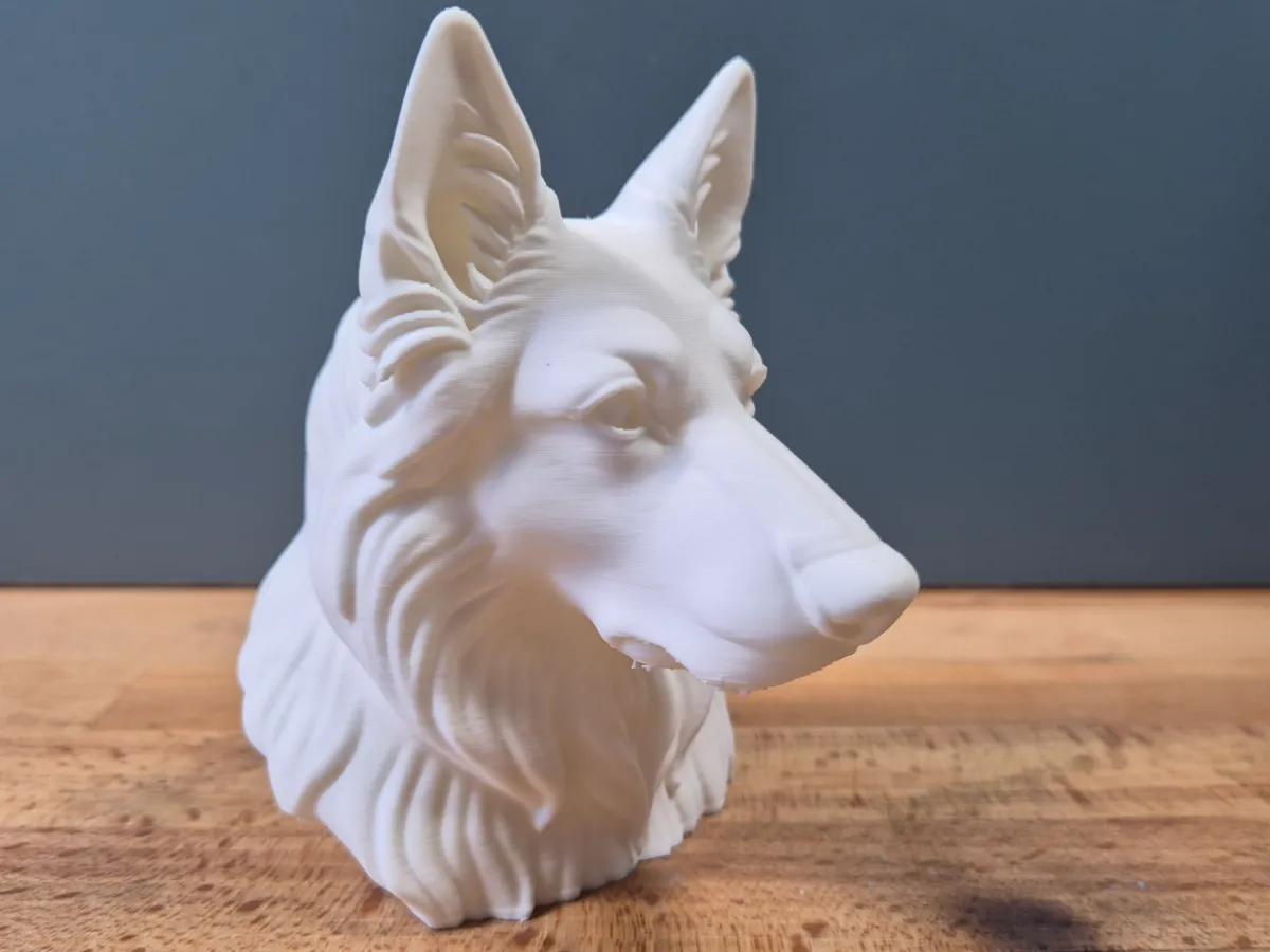 German Shepherd Long Hair Bust