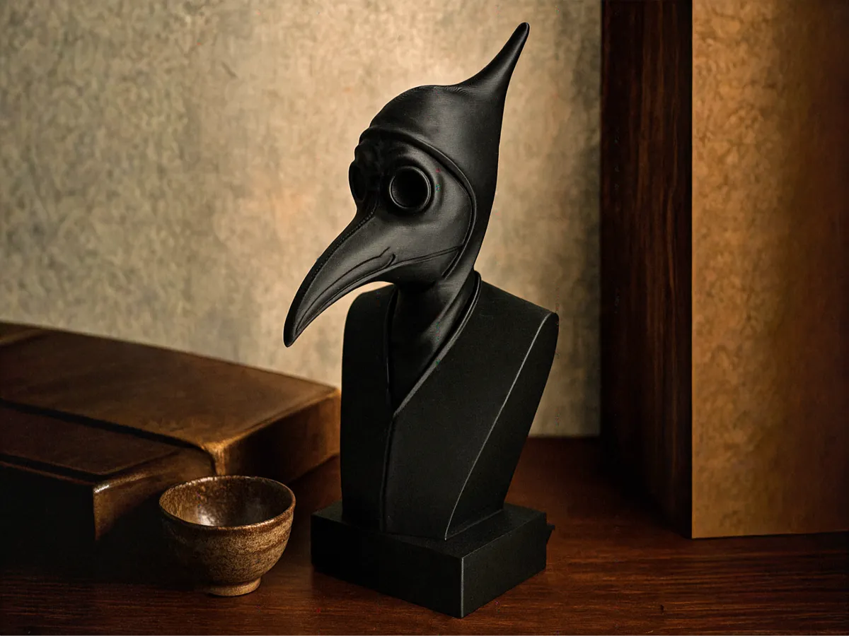 Plague Doctor Bust, Gothic Modern Art