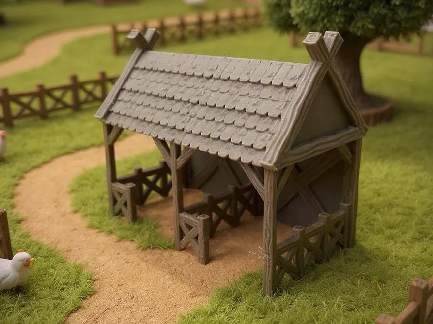 Rustic Stable, DND Fantasy Terrain