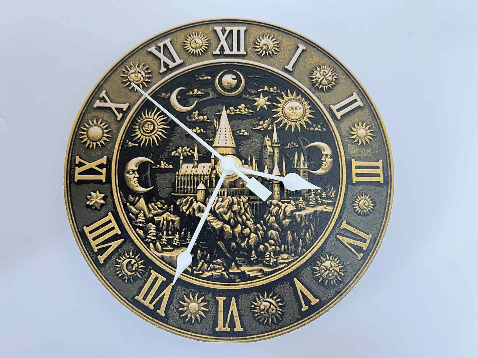 Customizable Clock: Celestial Hogwarts Castle, photo 3 of 4 - Customizable Clock: Celestial Hogwarts Castle Home Decor Items