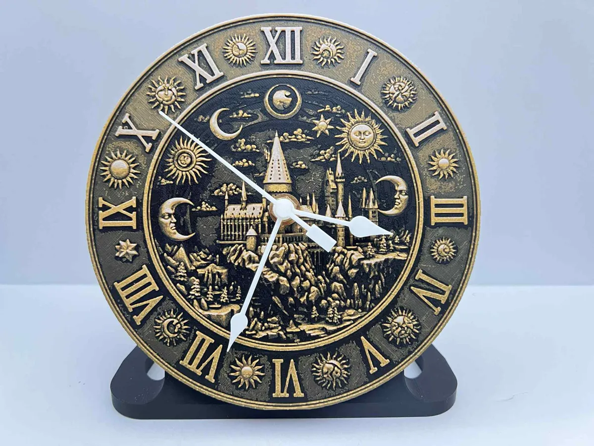 Customizable Clock: Celestial Hogwarts Castle, photo 4 of 4 - Customizable Clock: Celestial Hogwarts Castle Home Decor Items