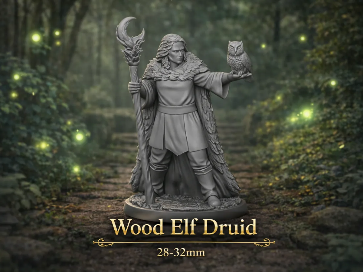Wood Elf Druid - DND miniature