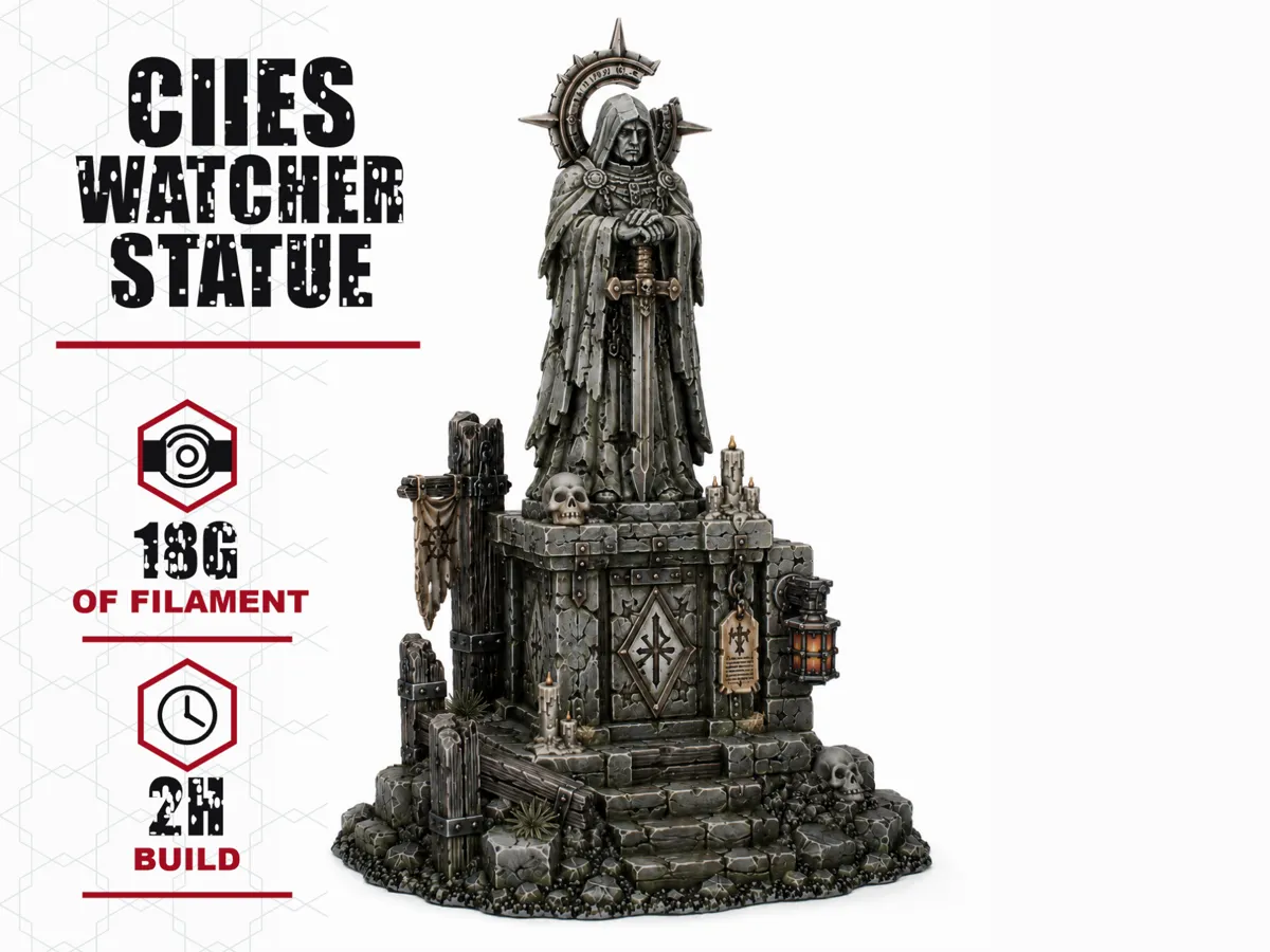 Gothic Cities Watcher Statue - Shrine Terrain