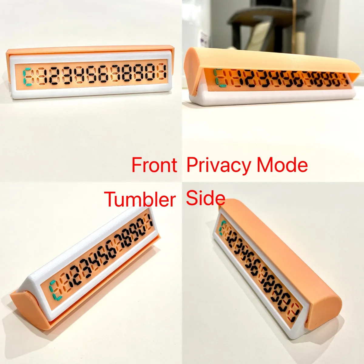 Temporary Parking Phone Number Plate - Vehicles, in stock in India
